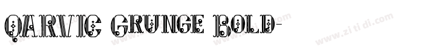 QARVIC Grunge Bold字体转换